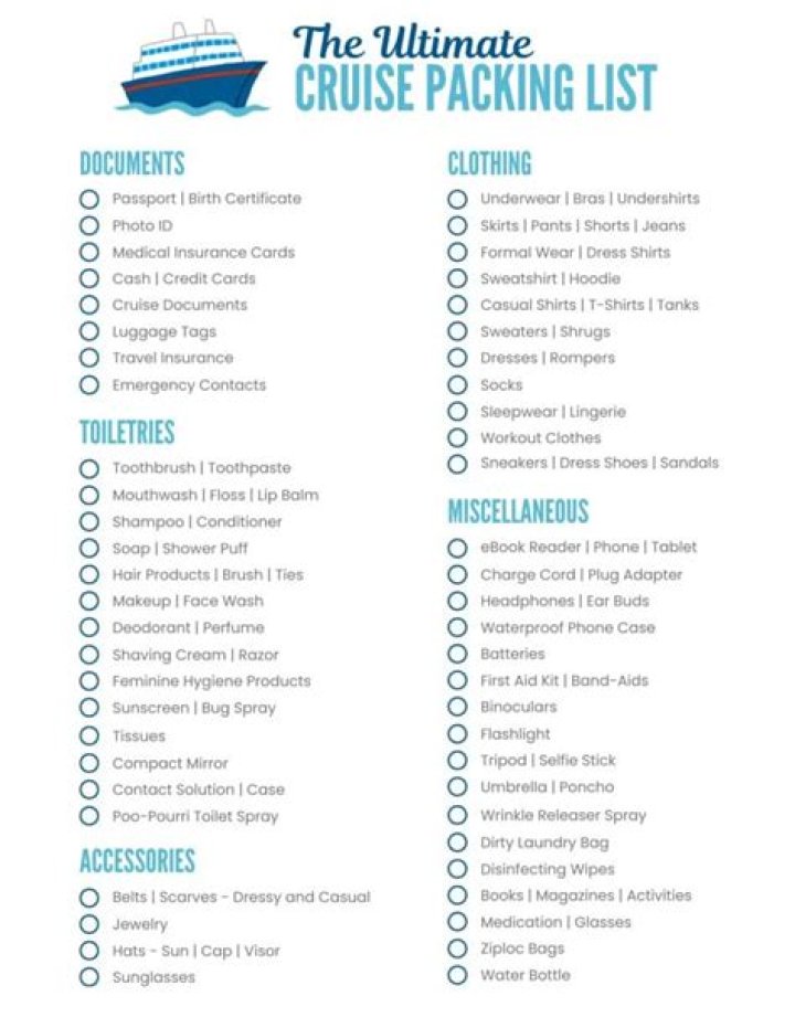 The Only Cruise Packing List You'll Ever Need